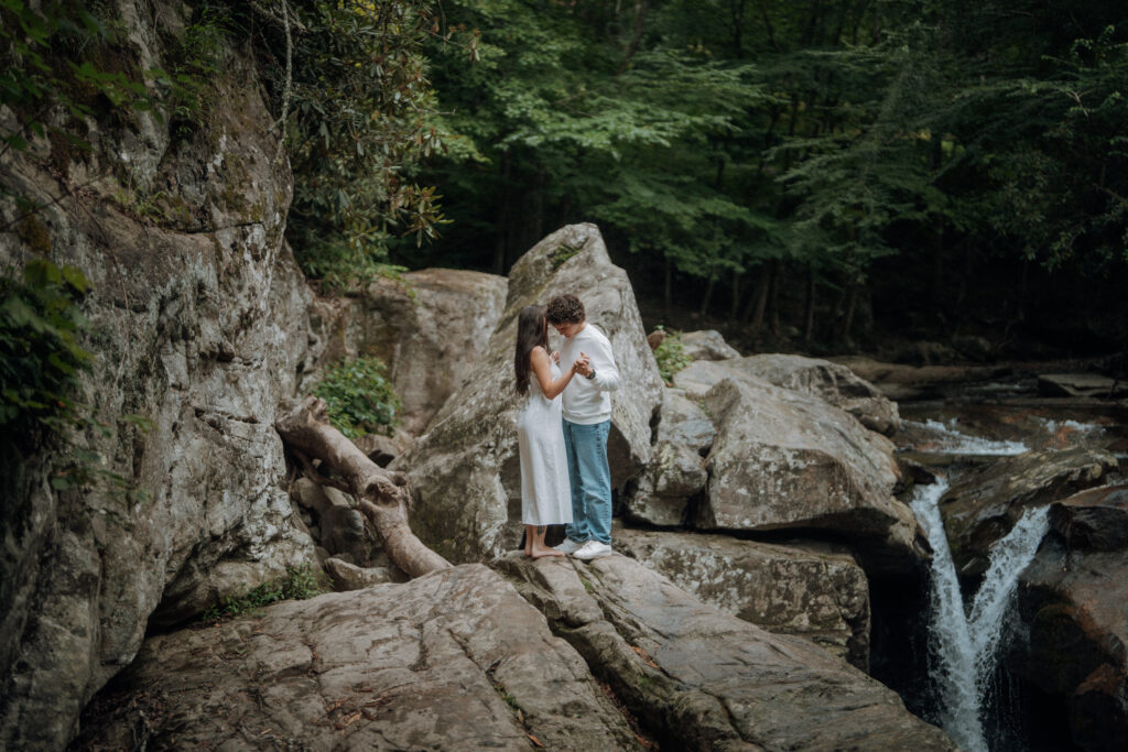 Elegant wedding venue in the Blue Ridge Mountains — Twickenham House in North Carolina — featuring cinematic engagement and wedding photography by destination wedding and engagement photographer Karmen Nichole. Surrounded by mountain views, timeless architecture, and romantic natural light.