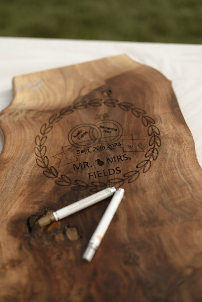 signing table wedding