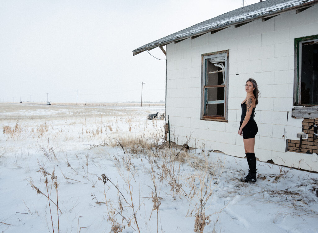 colorado portrait session in the snow 